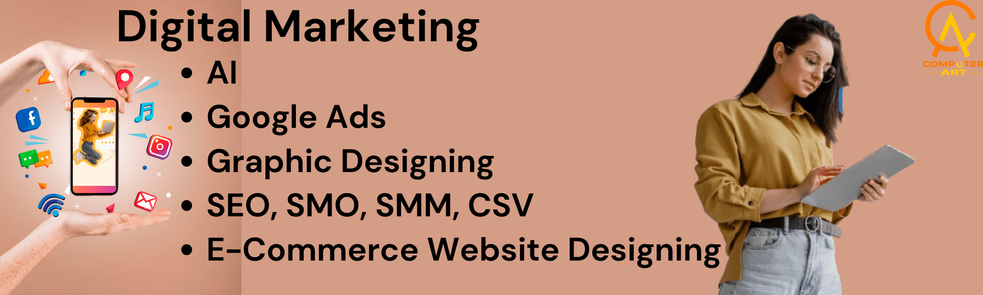 Digital Marketing Courses Images, Digital Courses Photos, Photos Of AI Digital Marketing, E-Commerce Website Images