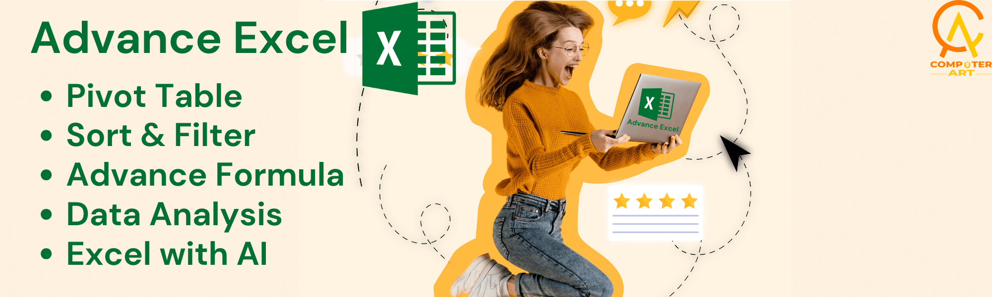 Best Advanced Excel Images, Excel Sheet Images, Pivot table Images, Excel with AI Photos, Pictures Of Excel Courses